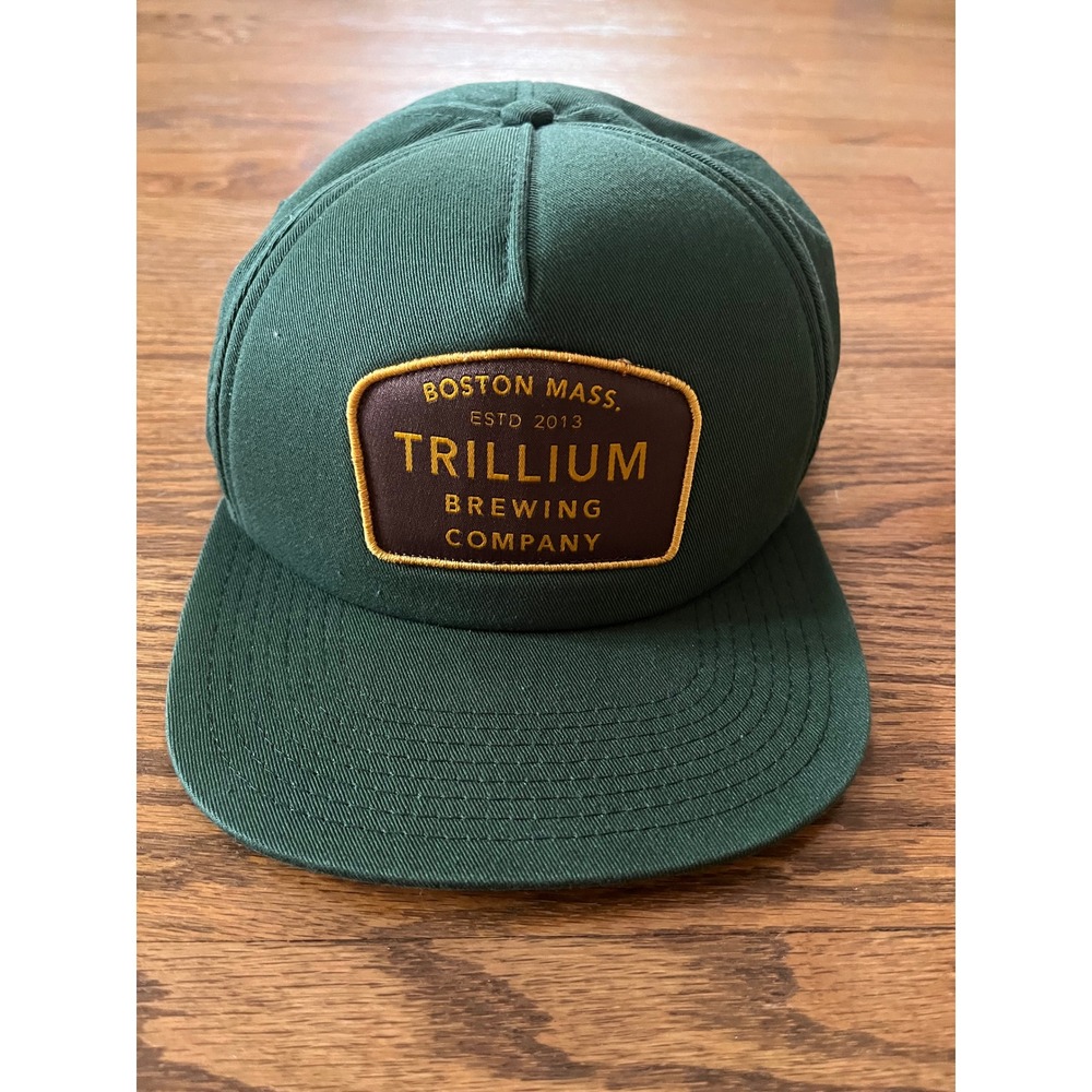 Trillium Brewing Company Snapback Hat Green Pukka Boston Mass Craft Beer Cap
